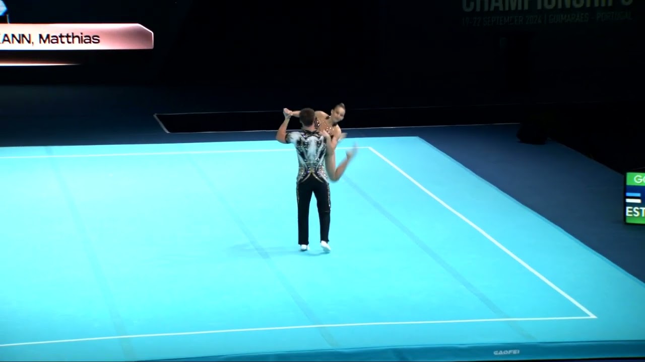 Estonia (EST) - 2024 Acrobatic Worlds, Guimaraes (POR) Dynamic Qualification  Mixed Pair