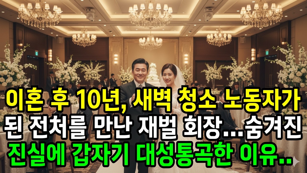 이혼 후 10년, 새벽 청소 노동자가 된 전처를 만난 재벌 회장… 숨겨진 진실에 대성통곡한 이유