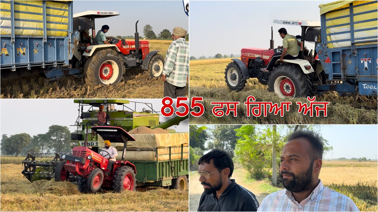 Swaraj 855 ਦਾ ਅੰਨਾ ਜੌਰ • ਟਰਾਲੀ ਫਸਗੀ ਦੇਖੋ ਨਿੱਕਲੀ ਜਾ ਨਹੀ • Punjabi Farmer 