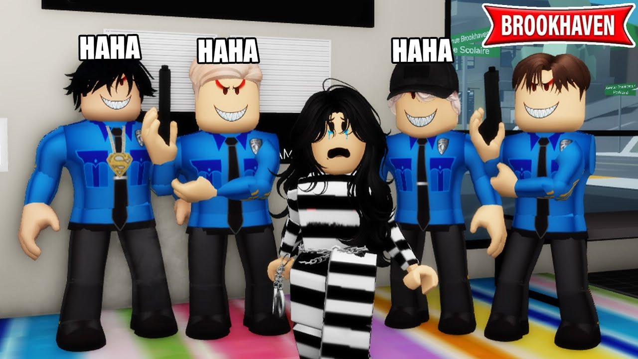ENFERMÉE PAR LES PIRES POLICIERS SUR BROOKHAVEN ROBLOX !