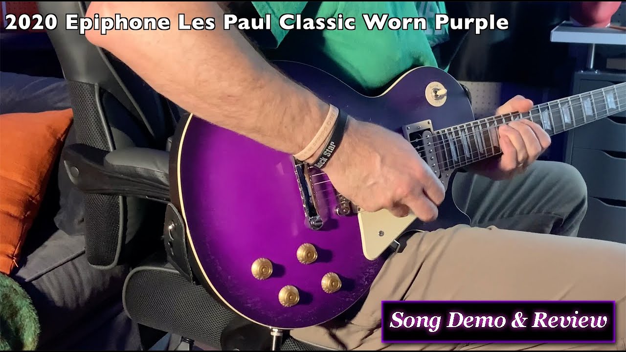 2020 Epiphone Les Paul Classic Worn Series Purple
