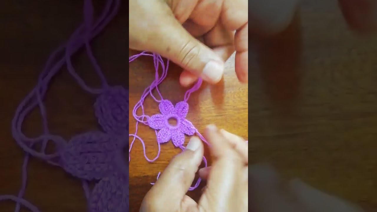 HOW TO MAKE CROTCHET LOOP FLOWER