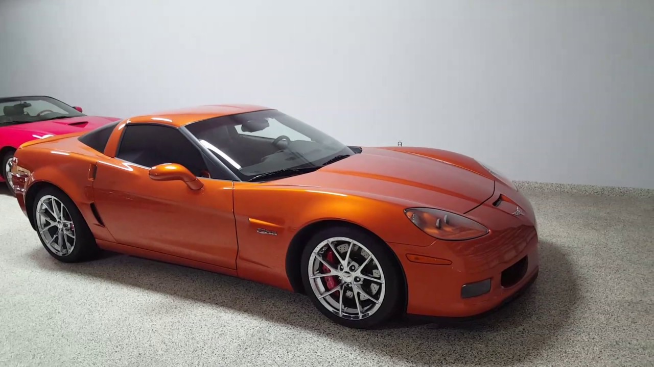 Chevy corvette  2009 Z06 atomic orange metallic  6500 miles