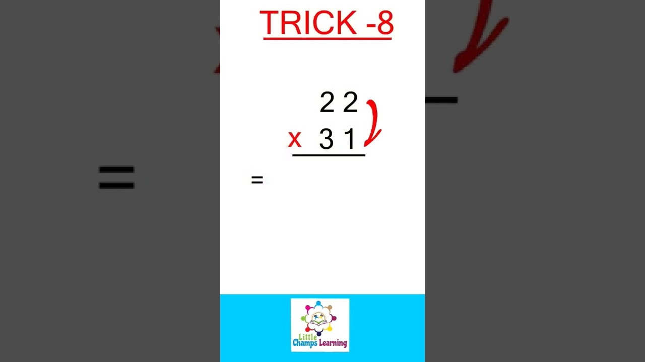 MULTIPLICATION OF 2 DIGIT NUMBERS
