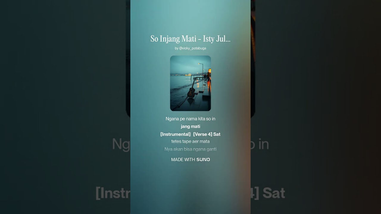 Isty Julistry - So Injang Mati (Cover AI - Slow Rock & Jazz)