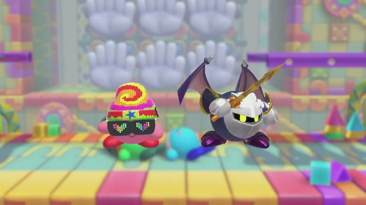 Kirby Fighters 2 - 100% - 2 Player - Story Mode - Chapter 4 - Yo-yo + Meta Knight