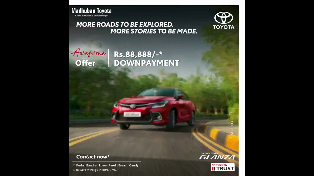 Toyota Glanza | Madhuban Toyota