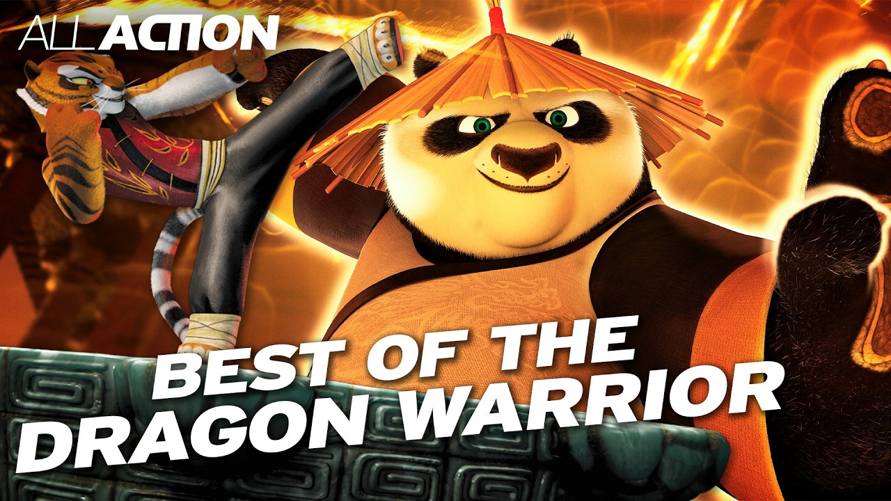 The Ultimate Dragon Warrior Fight Compilation from The Kung Fu Panda Movies | All Action