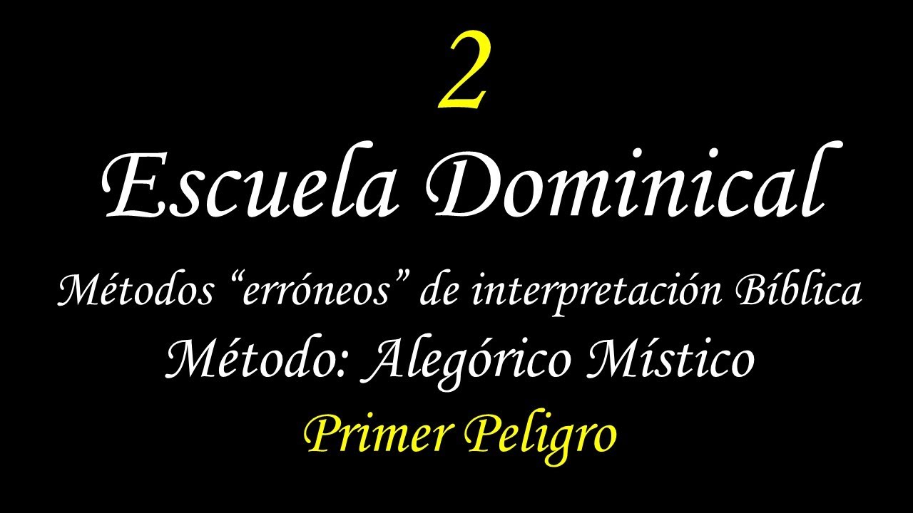 02 Escuela Dominical; Métodos 