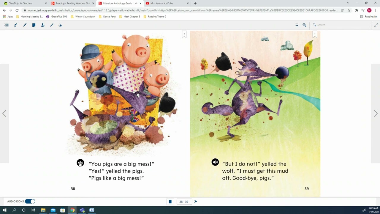 First Grade Wonders The Pigs, the Wolf, and the Mud