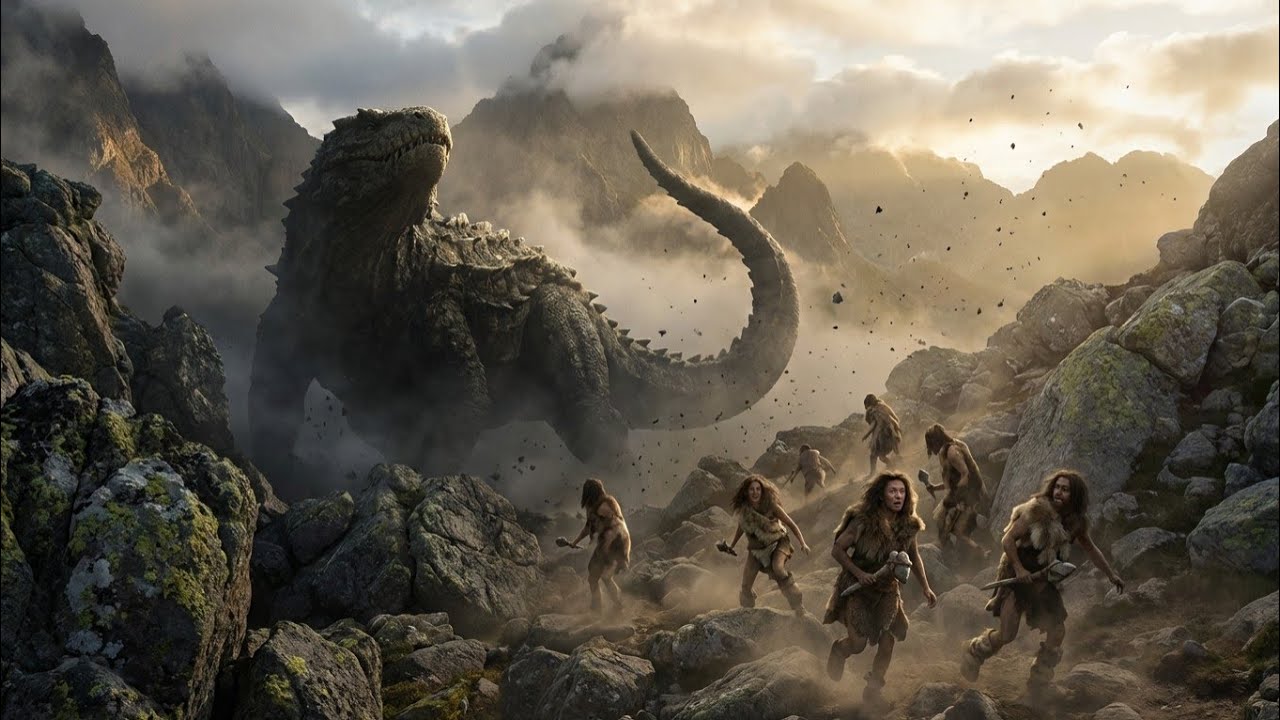 Life 5.3 Million Years Ago | The Giant Lizard Attack on Prehistoric Hominids in Mountainous Survival