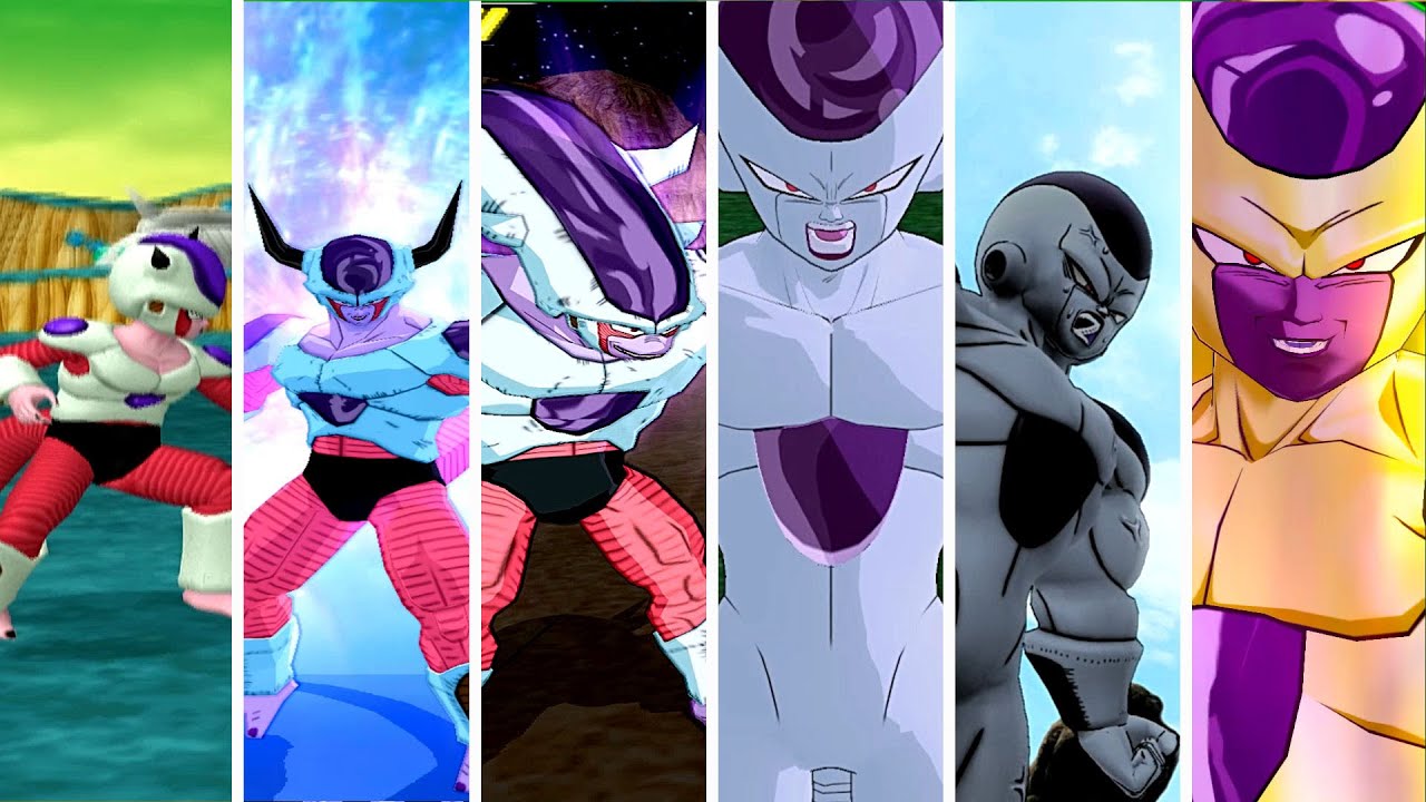 Frieza Transformations in 14 Dragon Ball Games