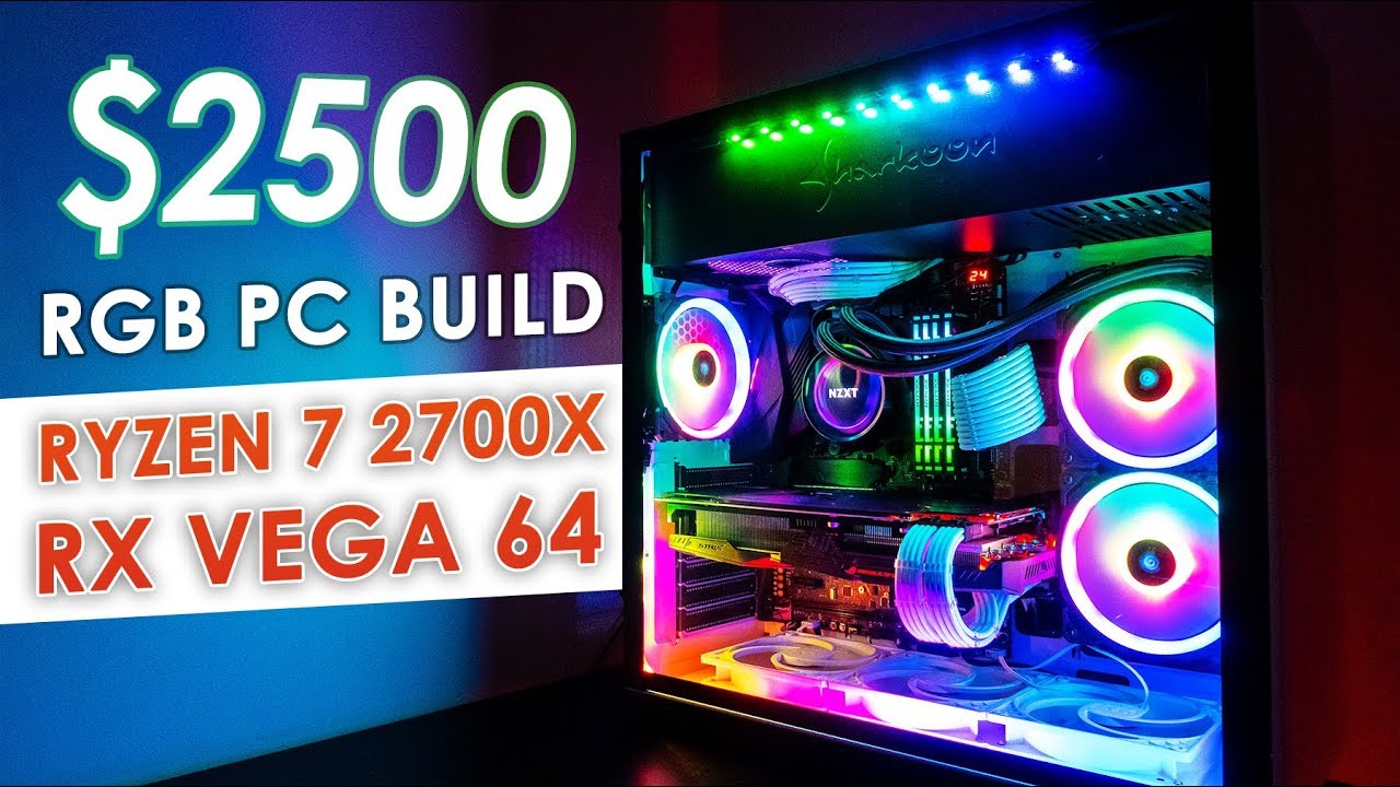 $2500 AMD RGB PC Build - Ryzen 7 2700X & RX Vega 64