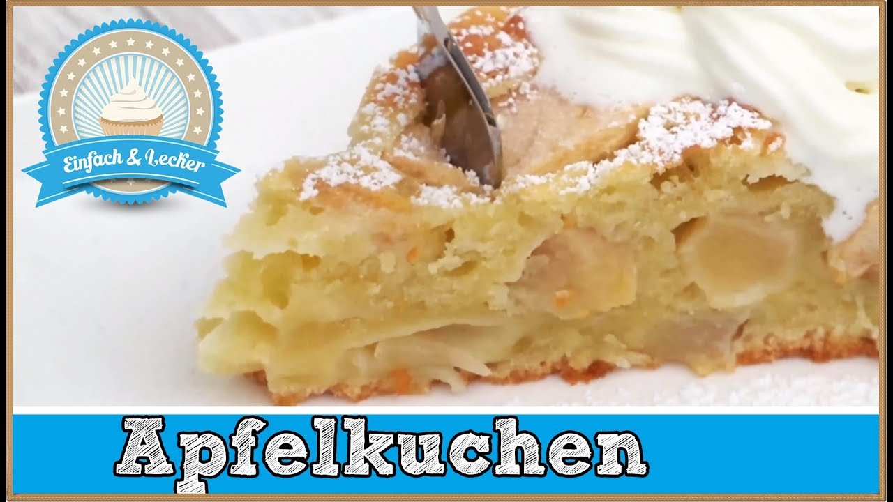 Apfelkuchen Rezept zum selber machen - Lecker und saftig 🍎🍏