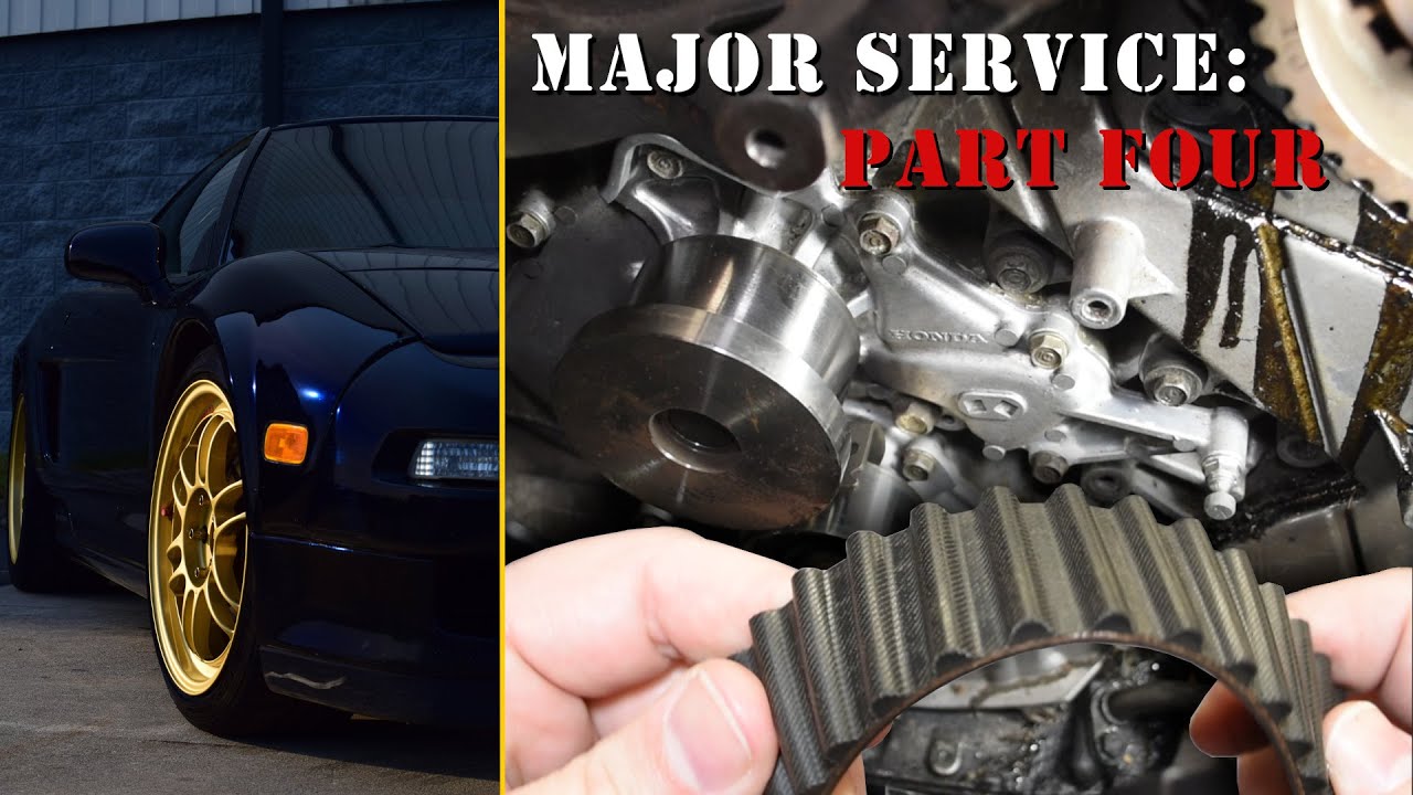 NSX Major Service Part 4 - Removing and Inspecting the Timing Belt and Water Pump!