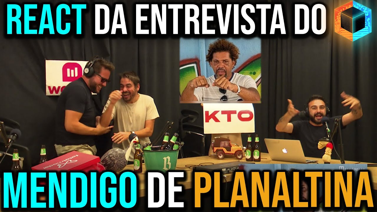 REACT da entrevista do MENDIGO de Planaltinaaa | Cortes do Caixa Preta
