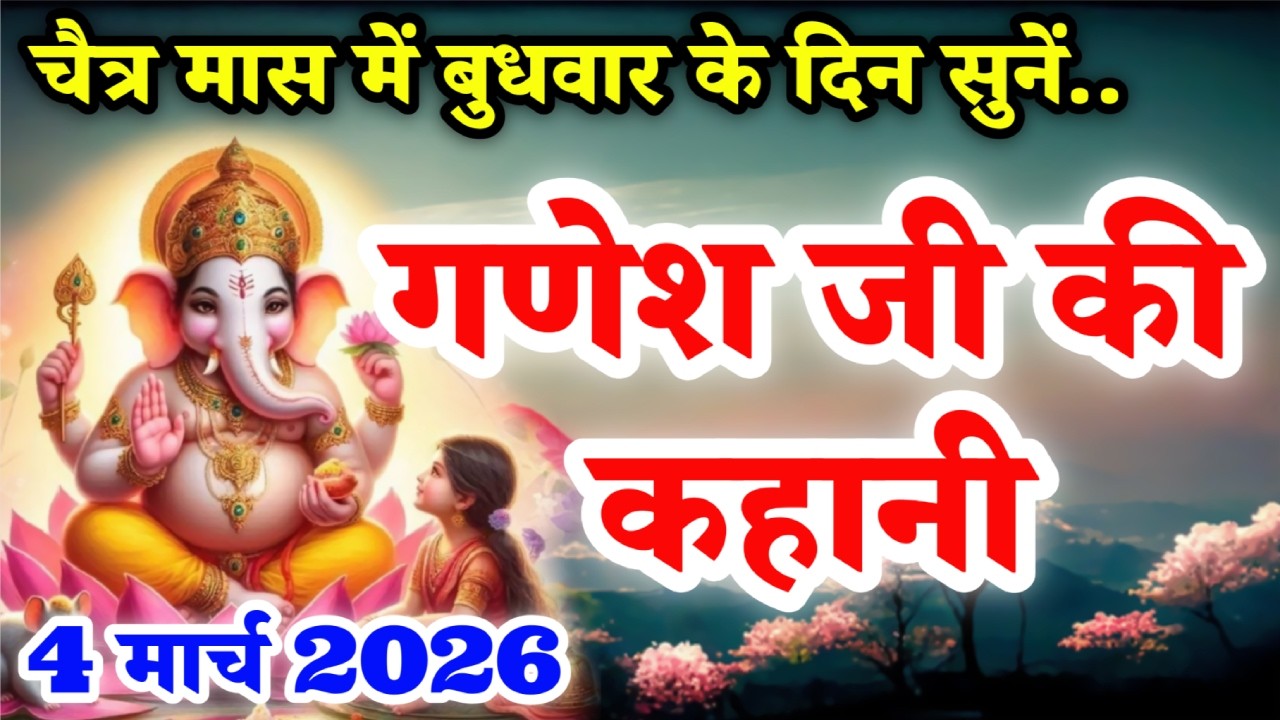 Ganesh Ji Ki Kahani | Ganesh Ji Ki Katha | Budhwar Vrat Katha | बुधवार व्रत कथा | #ganesh