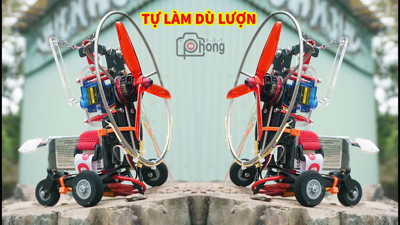 Hướng dẫn lắp ráp bộ dù lượn điều khiển từ xa tự chế (HOW TO MAKE A KIT PARAMOTOR)