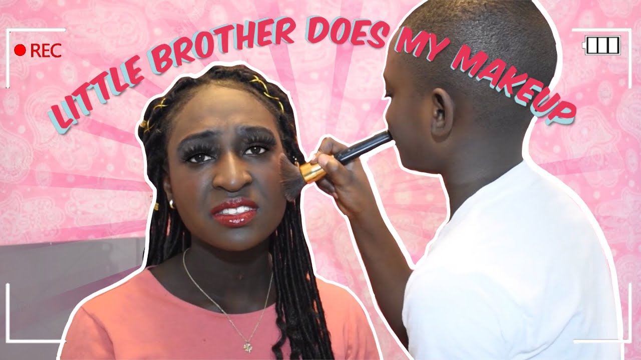 Little brother does my MAKEUP and THIS HAPPENED..
