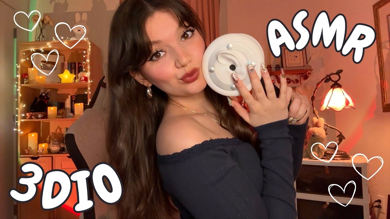 ASMR Mouth Sounds on the 3DIO (Wet and Dry, Fast and Slow) With Ear Massage and Deep Whispers