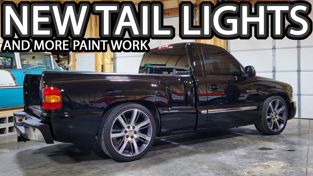 Finally Replacing the Tail Lights in the NBS GMC Sierra Stepside (A little More Paint Clean Up)