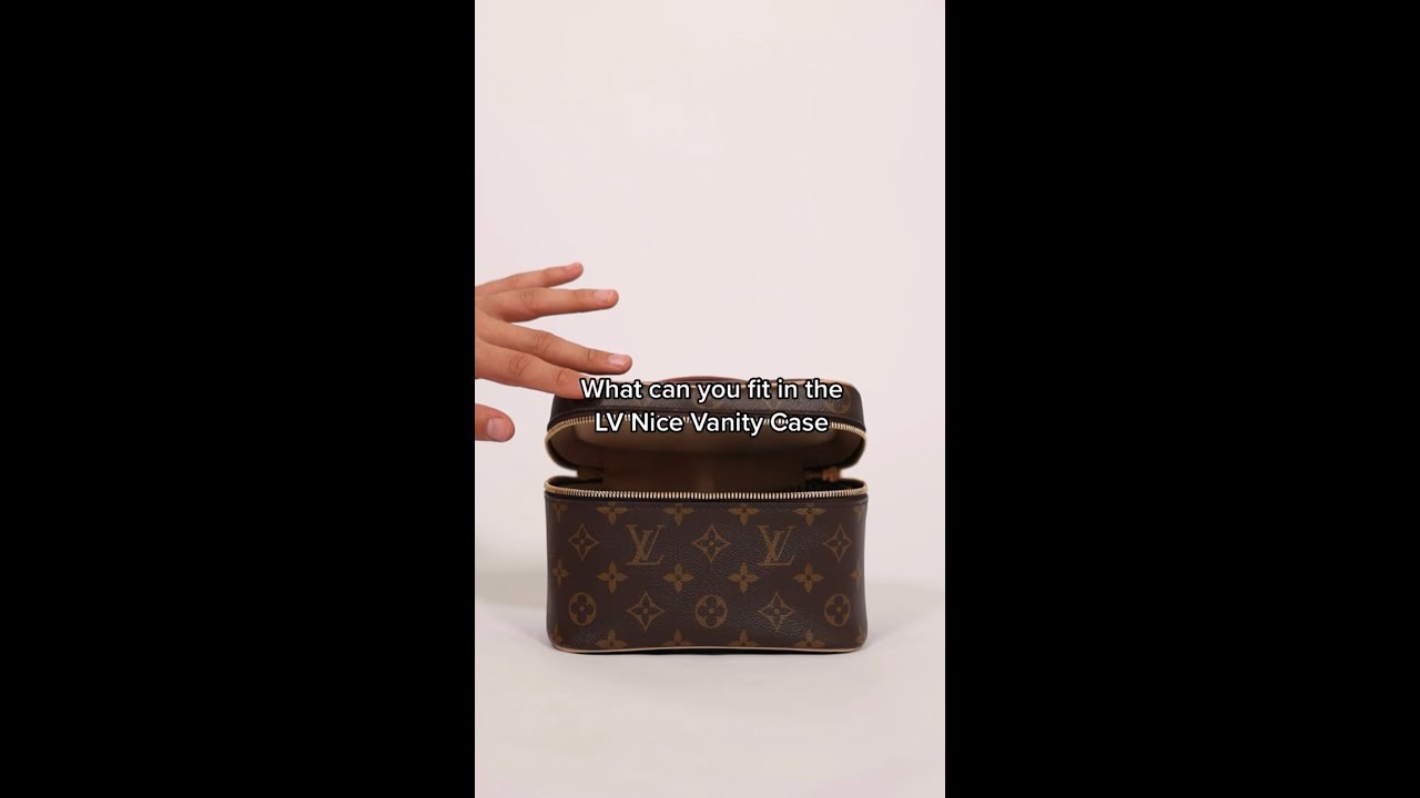 What fits in a Louis Vuitton Vanity Case Mini? #luxury #louisvuitton #vanitycase #mini #bag #review
