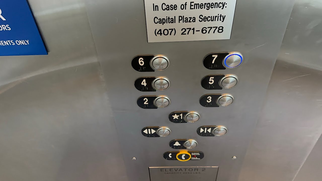 Fujitec (mb. TKE) HIGHDraulic Elevators | Capital Plaza Parking Garage | Downtown Orlando, FL