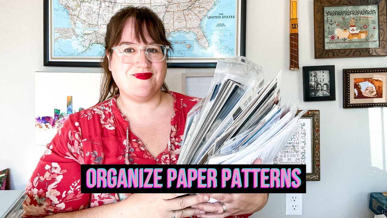 Cross Stitch Paper Pattern Organization: My Storage System + Organize with Me (Flosstube Extra)