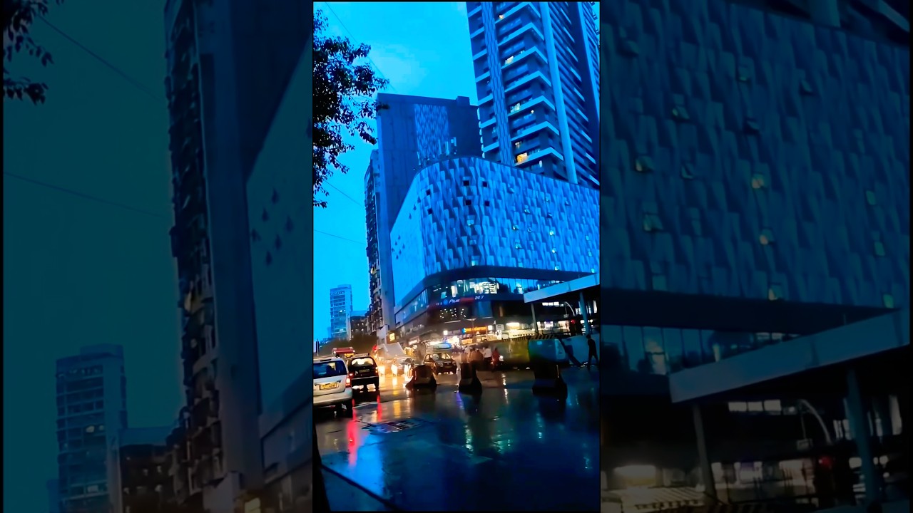 Mumbai City Skyline | Mumbai City Drone View | Mumbai Skyline Night View 🌆 #shorts #mumbai #skyline