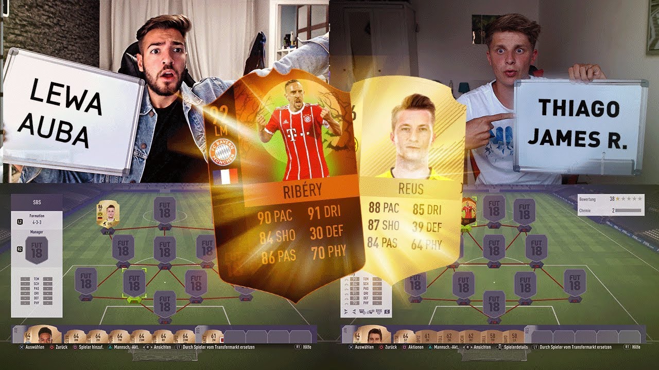 FIFA 18: Bayern vs BVB Squad Builder Battle 🤑😍Fifagaming vs Wakez😱