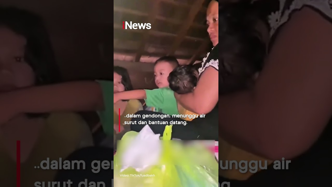 Penampakan Satu Keluarga di Balangan Kalsel Selamatkan Diri Naik ke Atas Lemari saat Banjir Bandang