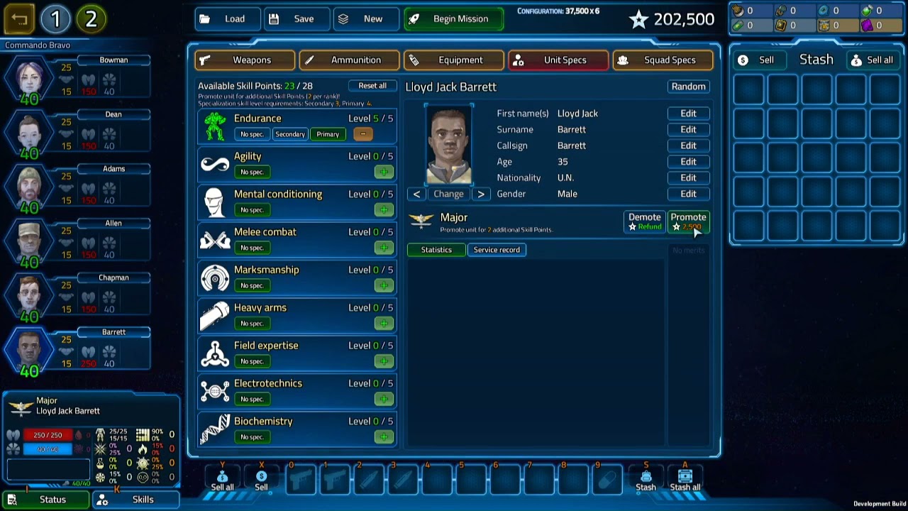 USC: Counterforce Sneak Peek | UI, Weapons, Ammunition, Equipment, Squad- and Inventory management