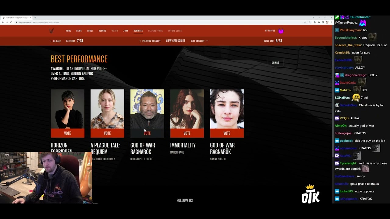 Game Awards Voting w/ Chat - (sodapoppin) - November 14, 2022