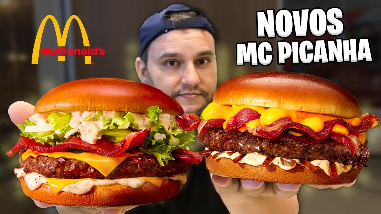 NOVOS MC PICANHA - PICANHA CHEDDAR BACON E PICANHA SALADA BACON - MC DONALD'S