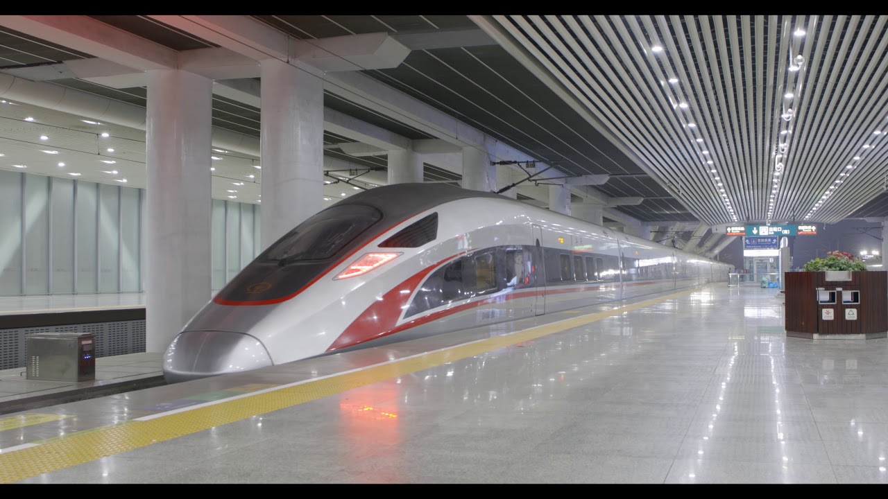 China Fuxin CR400AF High Speed Train from Beijing to Guangzhou (2500KM trip) 4K Ultra HD