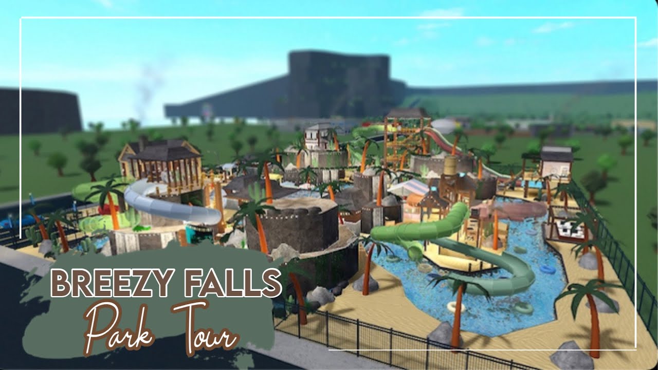 'BREEZY FALLS' Waterpark Full Tour! | Welcome to Bloxburg