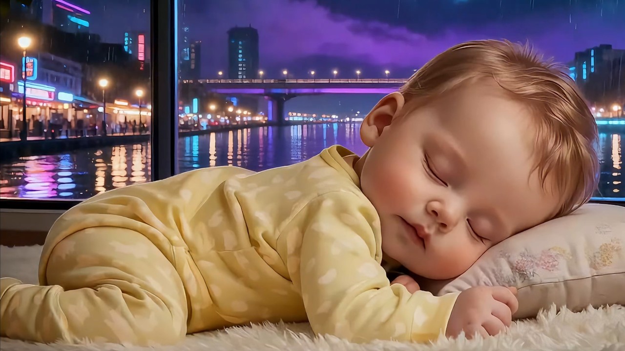 Baby Sleep Music with Rain Sounds🎶 Mozart & Brahms Lullaby | Sleep Instantly in 3 Minutes 😴