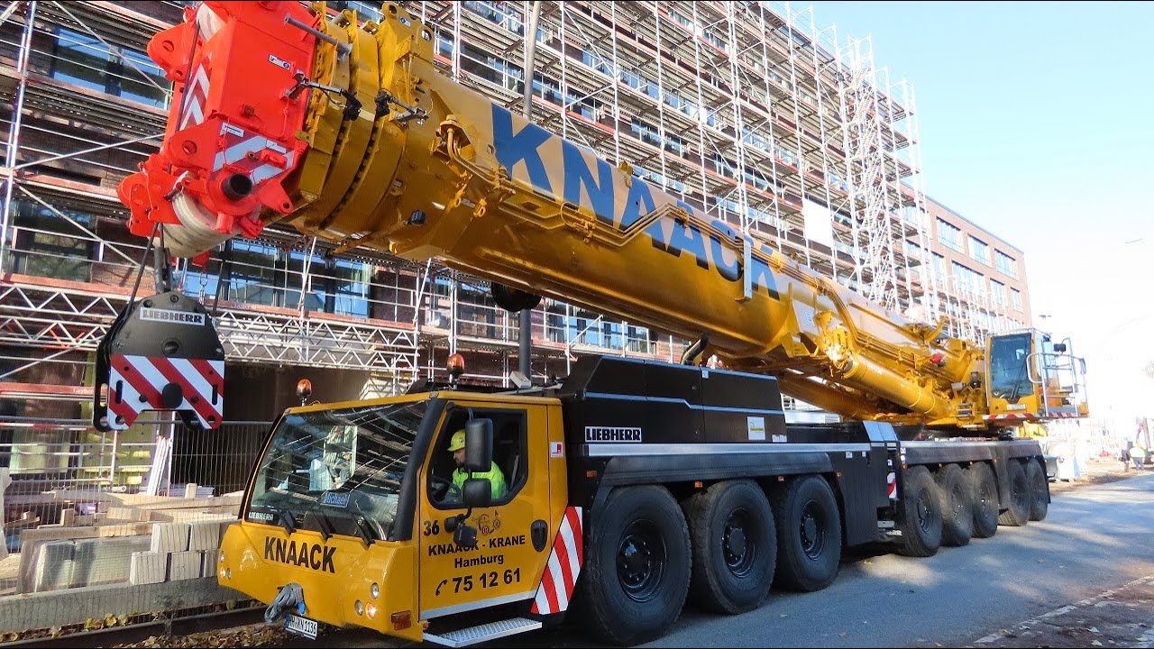 Soeren66 - Mobilkran LIEBHERR LTM 1650-8.1 von KNAACK - Aufbau mit Wippe, Teil 1