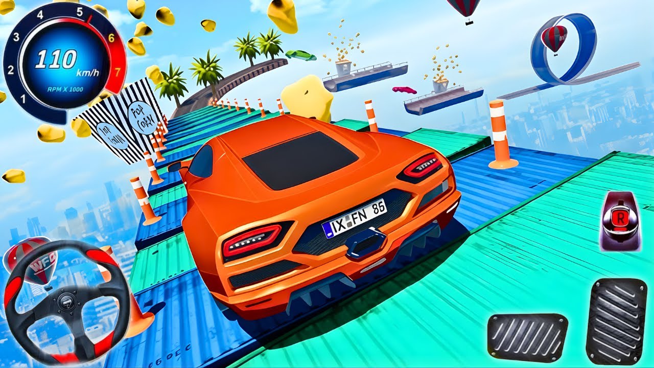 Stunt Race Mania : Mega Ramp Masters - Extreme Car Driving Stunts 3D - Android Gameplay