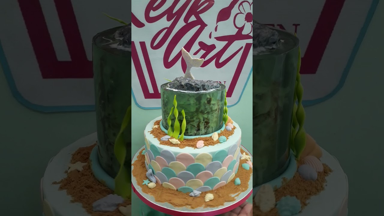 mermaid jelly cake