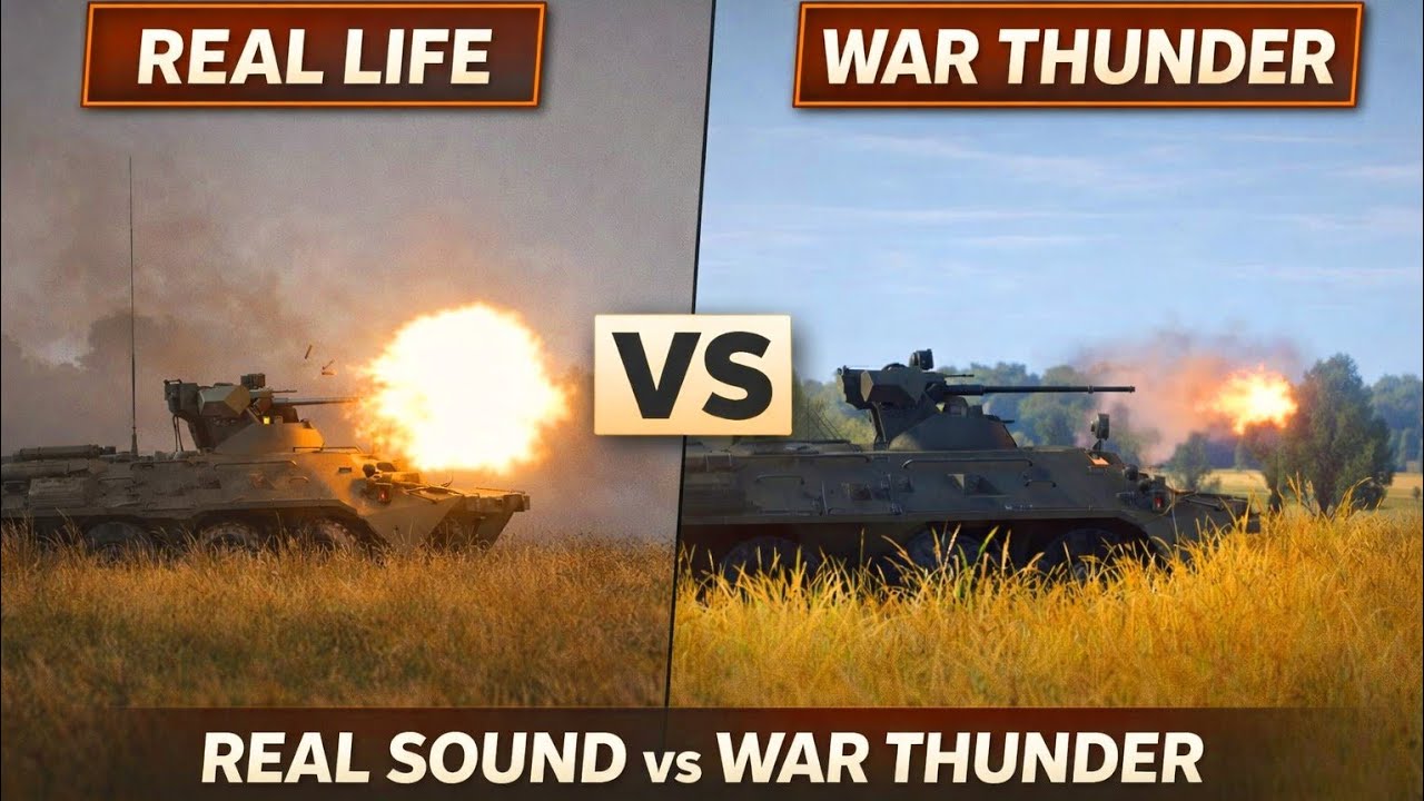 Real Life vs War Thunder (sound comparison)