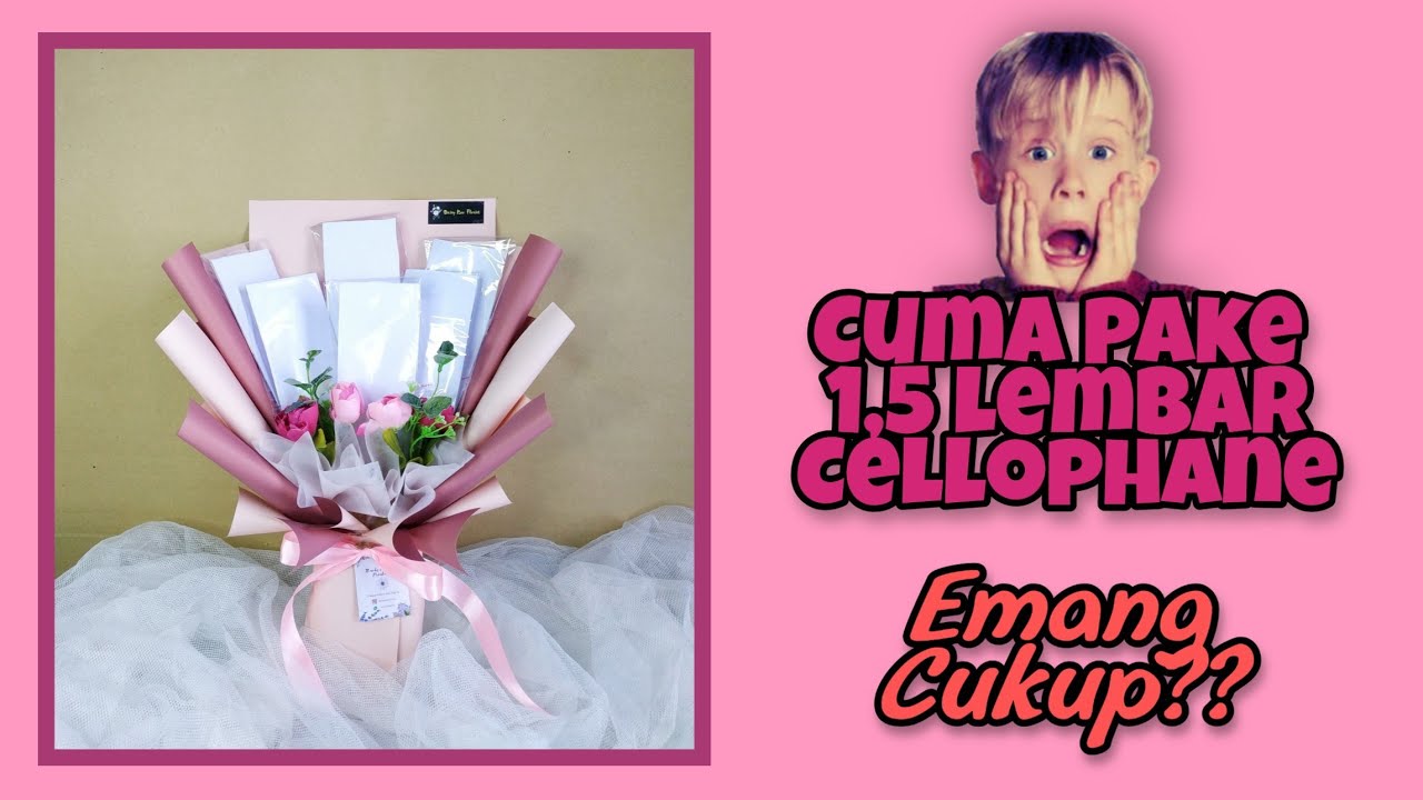 Tutorial buket kosong | CUMA PAKE 1,5 CELLOPHANE ⁉️😱