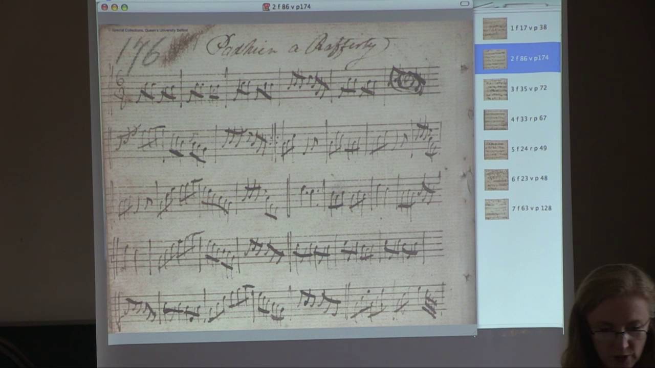 Siobh&aacute;n Armstrong: What&rsquo;s That Squiggle? Bunting harp manuscripts. Scoil na gCl&aacute;irseach 2013