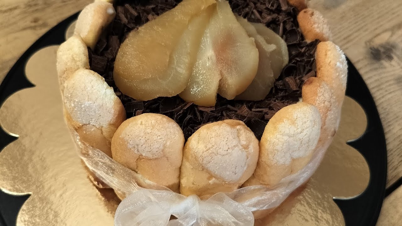 Charlotte aux poires et chocolat
