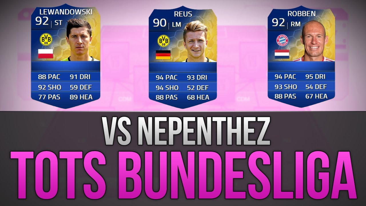FIFA 14 TOTS BUNDESLIGA Fantasy Football VS Nepenthez