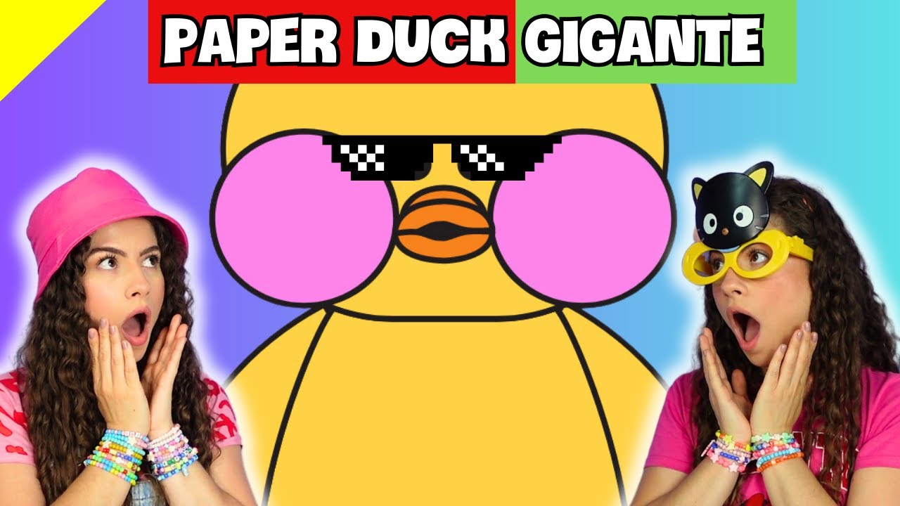 FIZEMOS UM PAPER DUCK GIGANTE! (Parte 1)😱