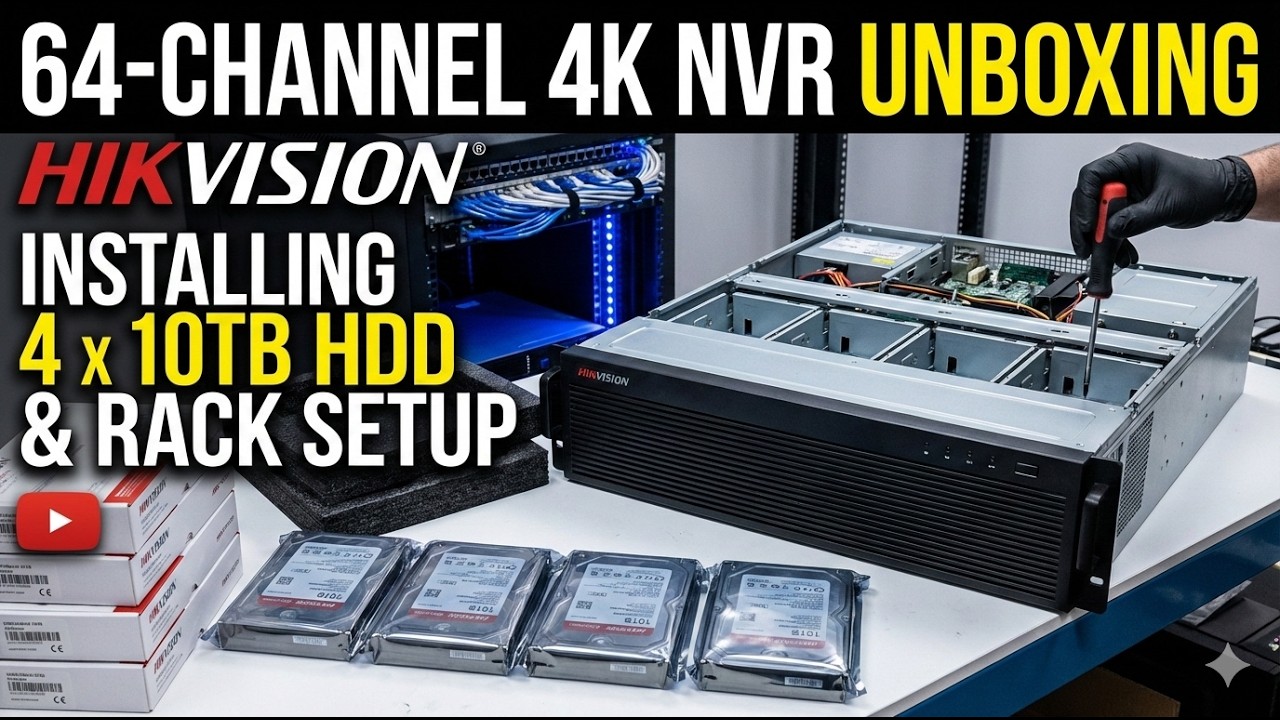 Building a Massive 40TB Surveillance System: Hikvision NVR Unboxing