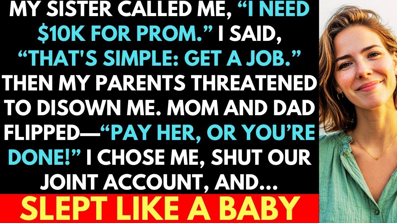 My Sister Wanted $10K For Prom, But I Said No; Family Chat Exploded When I Closed The Joint Account.