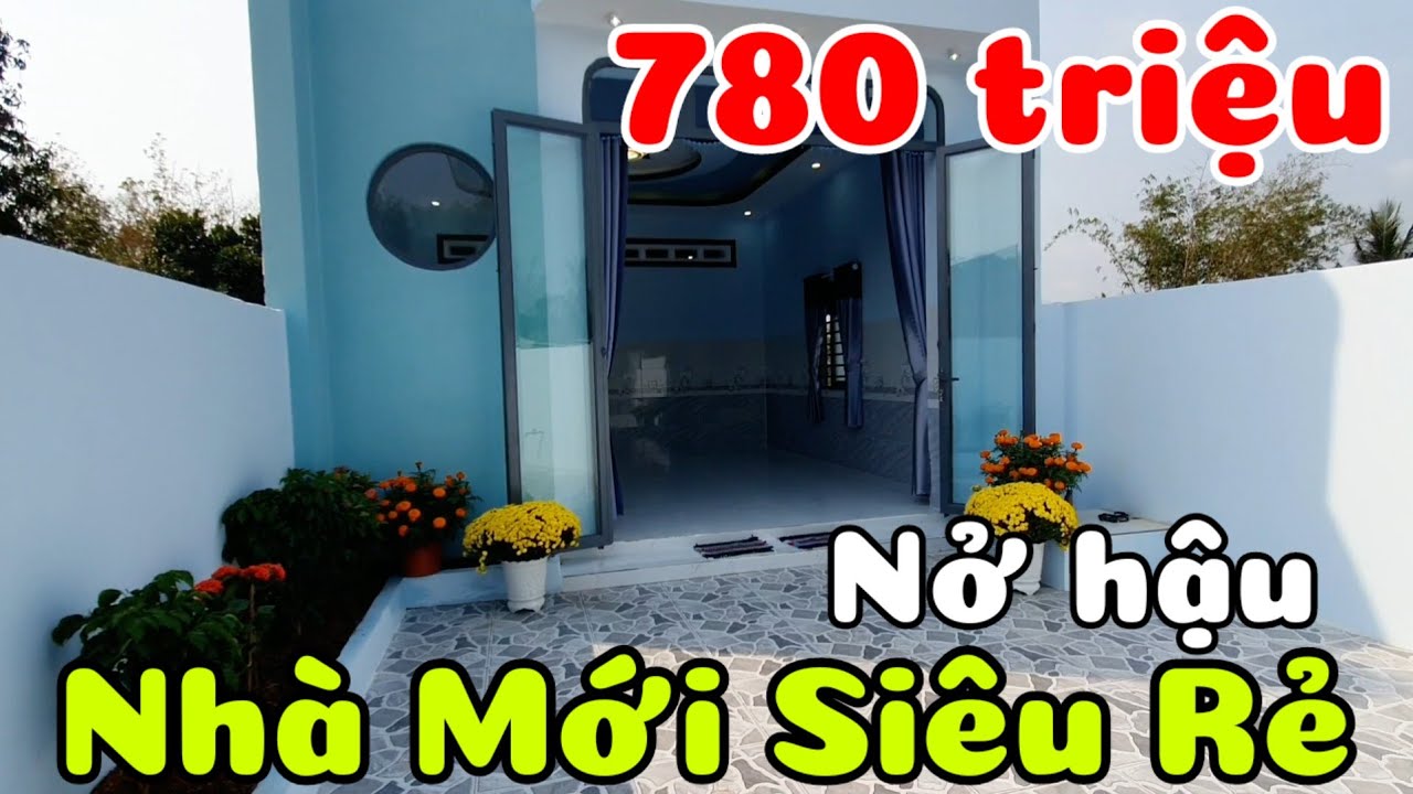 Trời ơi...muốn xỉu nhà đẹp cực rẻ 780 triệu mặt tiền đường nhựa 3 phòng ngủ ở Châu Thành Tây Ninh