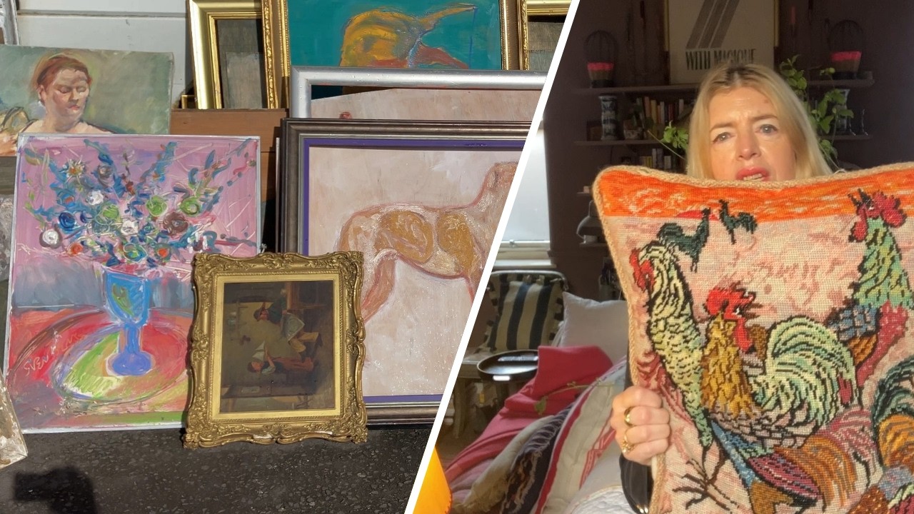 Small changes, big impact:  how cushions tie a whole room together, plus flea market finds!
